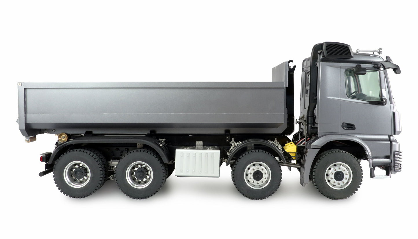Mercedes-Benz Arocs Hydraulik Abrollkipper Pro 8x8 1:14 RTR Gray