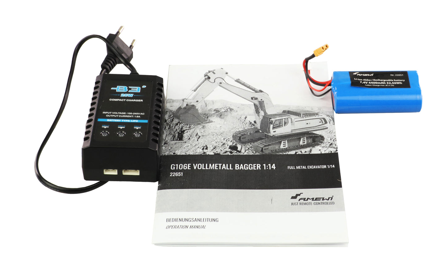 G106E Vollmetal Excavator 1:14 RTR