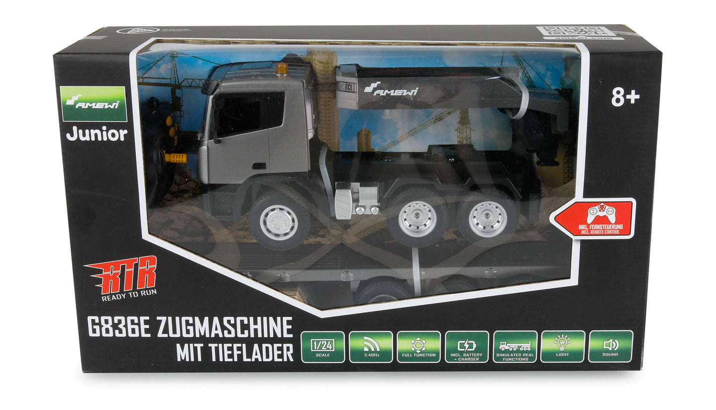 G836E Zugmaschine With Tieflader 1:24 RTR