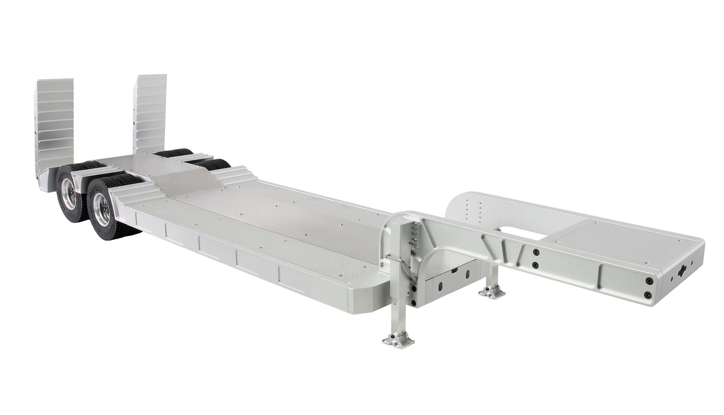 Tieflader-Sattelauflieger With Doppelachse Out Aluminum 1:14 Kit
