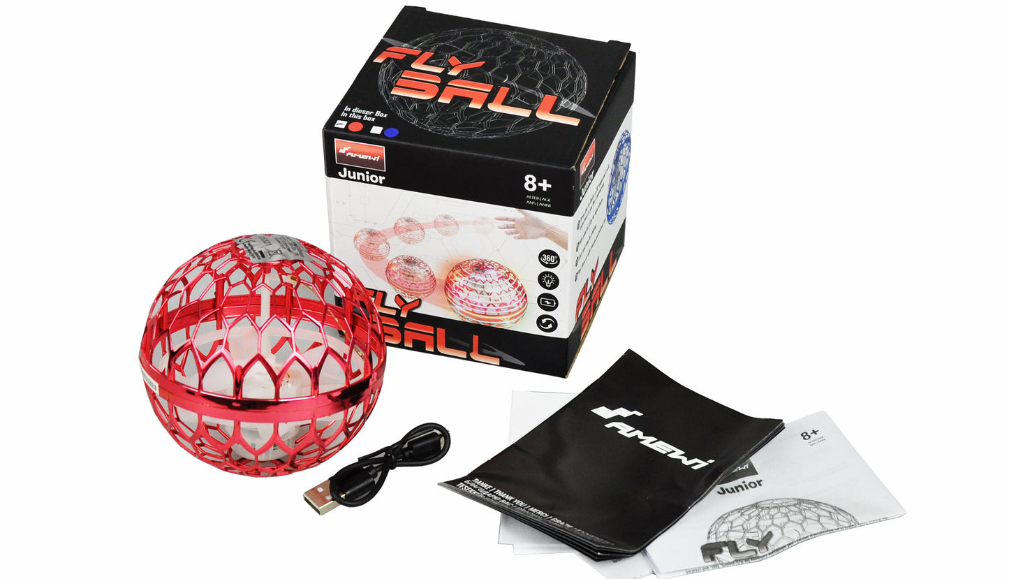 Magischer Hover Fly Ball 96mm With Gyro, Red