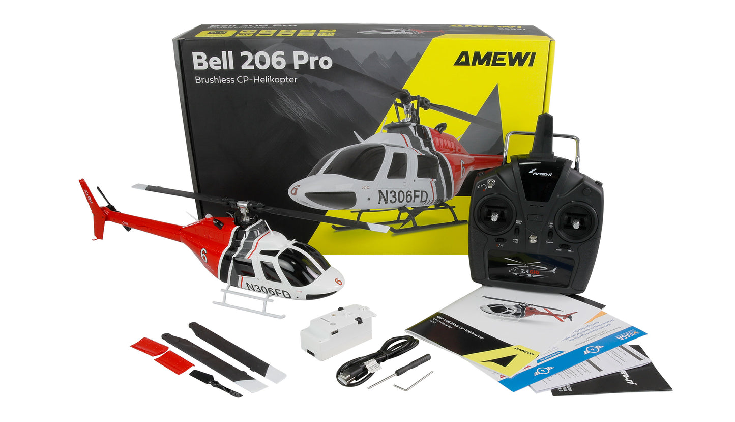 Bell 206 PRO Brushless CP-Helikopter 6-Kanal 6G RTF