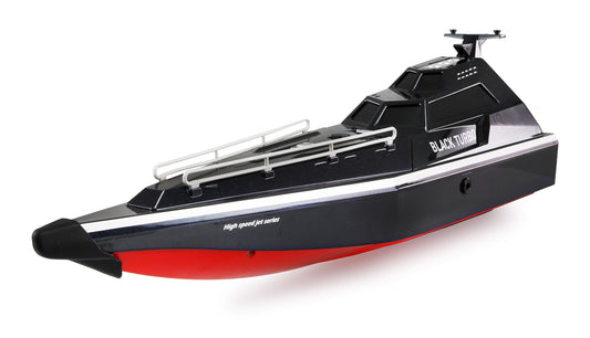 Black Turbo Militärboot With Jetantrieb 420mm RTR Black