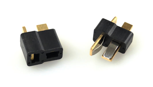 T-Connector And Socket Black 1 paar