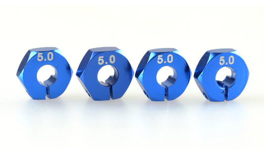 Radmitnehmer Aluminum, 12mm Blue, Schraubbar, 4 Stück