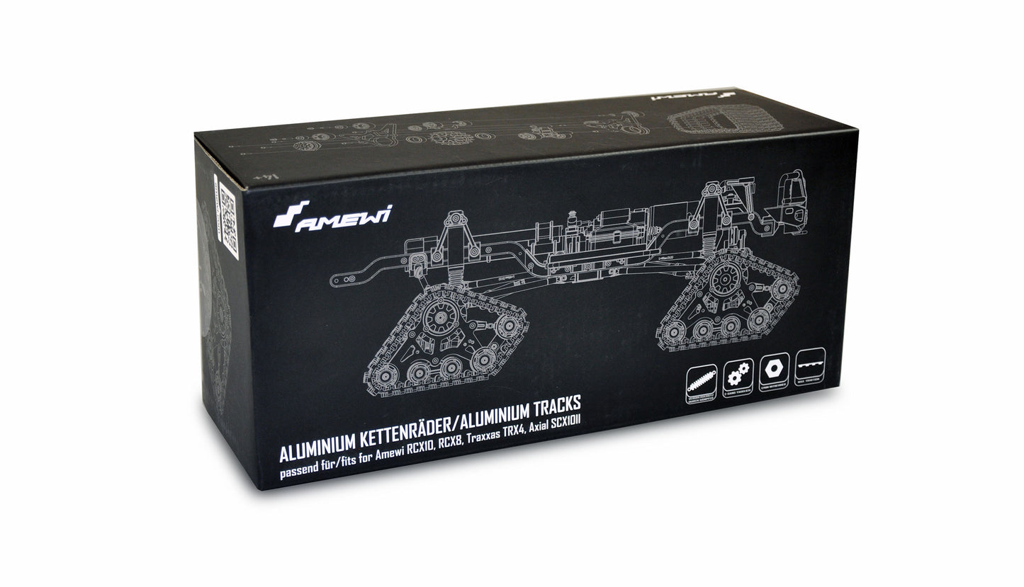 Kettenfahrwerk With Dämpfungssystem gun metal, 4 Stück