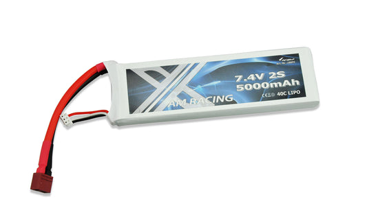 LiPo Battery 2S 7,4V 5000mAh 40C Softcase, DEANS