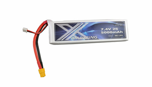 AMXRacing LiPo Battery 2S 7,4V 5000mAh 40C Softcase, XT60