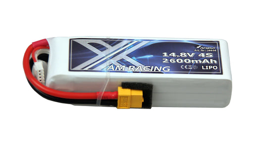 AMXRacing LiPo Battery 4S 14,8V 2600mAh XT60