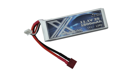 AMXRacing LiPo Battery 3S 11,1V 1800mAh Softcase, T-Connector