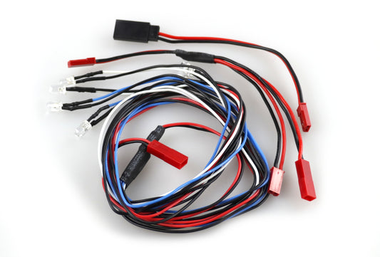 LED Licht Set 5mm, 2x Red 2x White, 2x Blue, 3,4V-8,4V