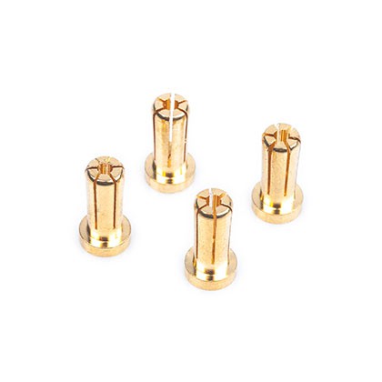 5mm Gold Connectors - 14mm length (4 pcs.)