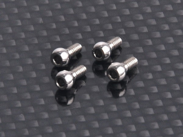 AMZ Option 3.5mm Rear Toe In Ball Head Set (4 pcs)
