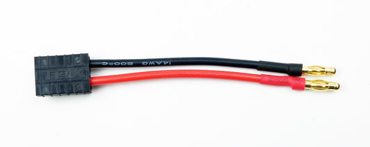 Adaptor gold 4mm (M) to TRX battery (F)