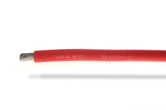 14AWG (2,12mm²) silicone wire, red - 1m