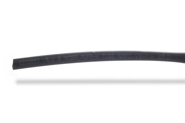 5mm thick shrink tube black - 1m