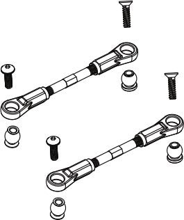 DISC.. Steering Link unit for Mad Monster 1/6
