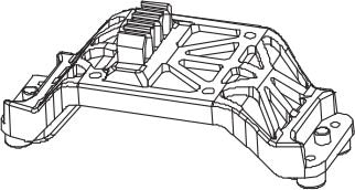 DISC.. Diff mount for Mad Monster 1/6