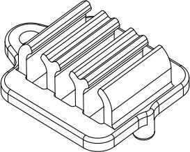 DISC.. Wire mount for Mad Monster 1/6