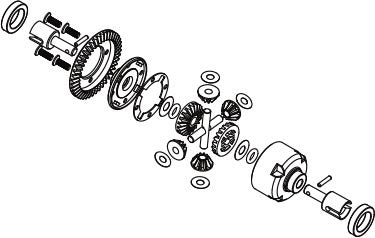 DISC.. Diff. Unit for Mad Monster 1/6