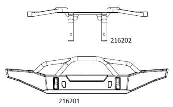JT4 front bumper assembly