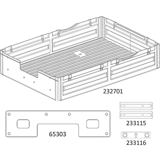 NT4 Transparent Bed kit (not assembled)