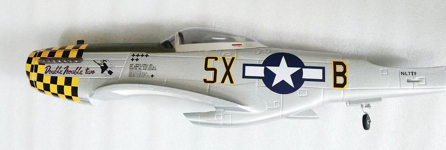 750mm P-51D Mustang - fuselage yellow