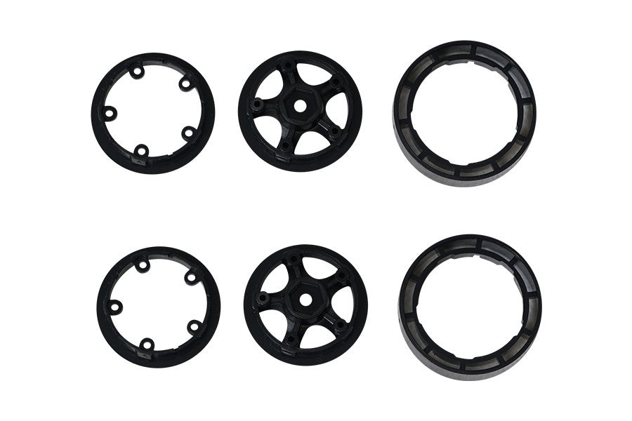 DISC.. 1/18 Eazy RC : Star Style Wheels plastic parts Set