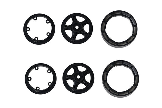 DISC.. 1/18 Eazy RC : Star Style Wheels plastic parts Set