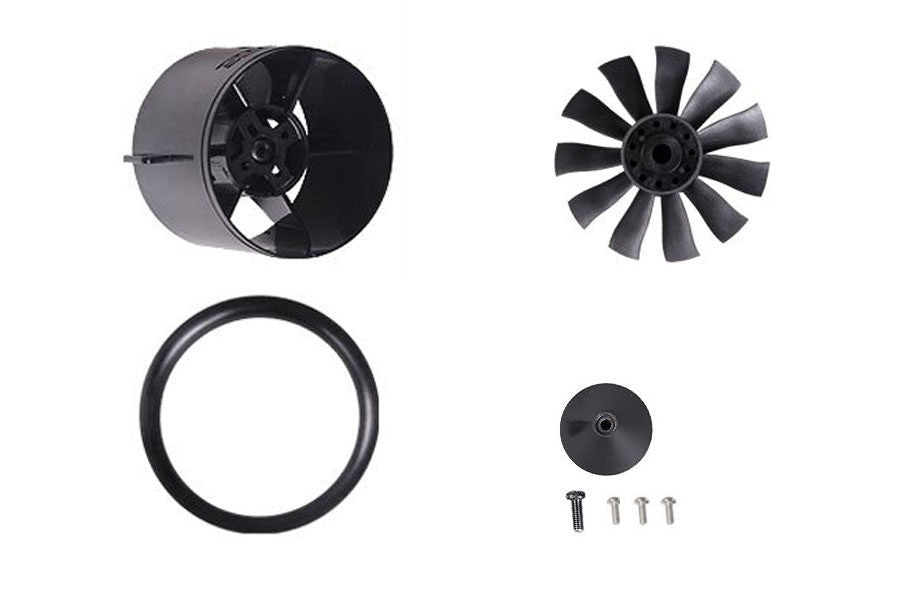 DISC.. 64mm Ducted Fan (11-blades) 64mm (NEW - metal spinner)