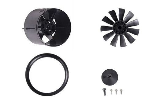 DISC.. 64mm Ducted Fan (11-blades) 64mm (NEW - metal spinner)