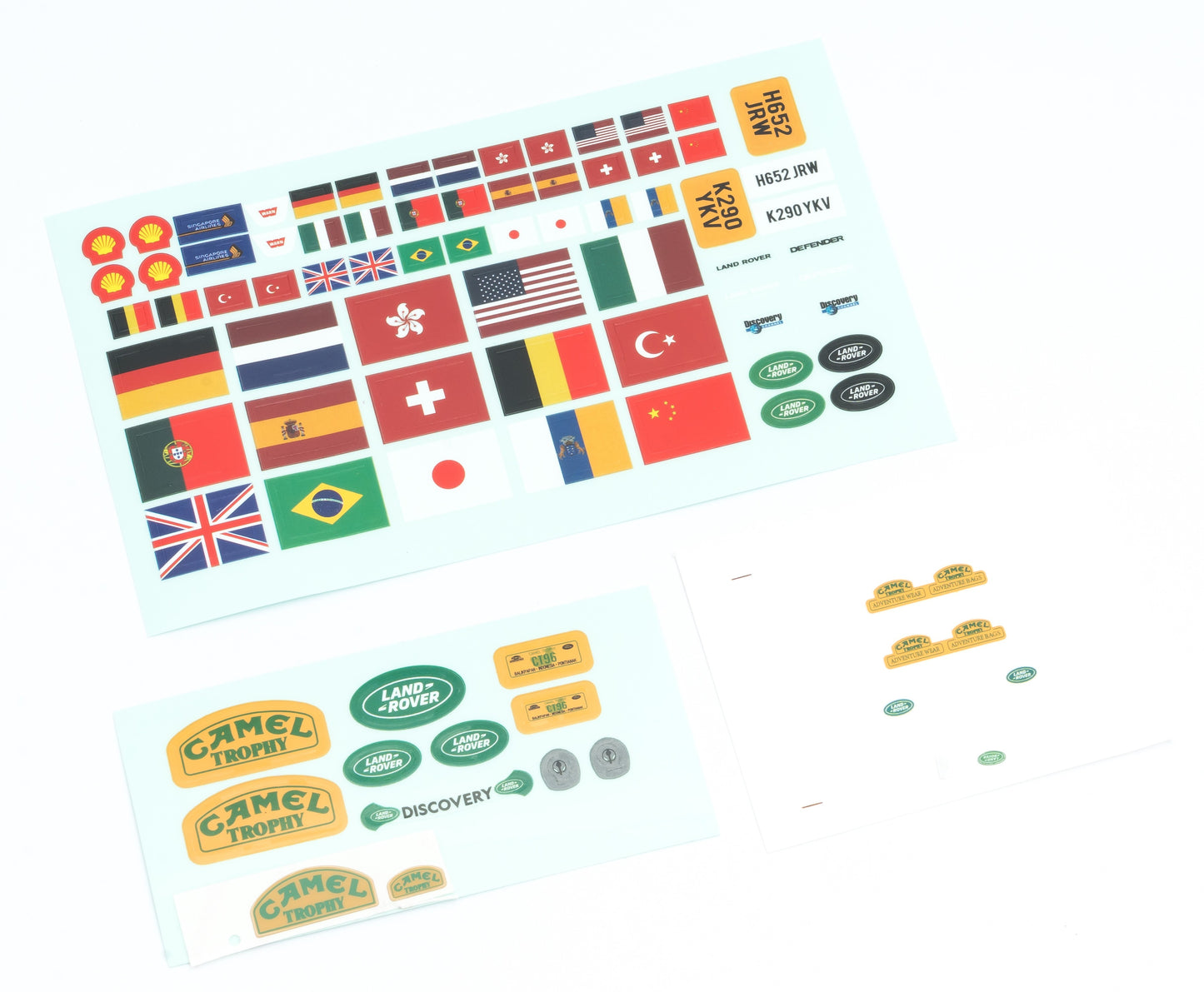 1/24 LAND ROVER DISCOVERY FCX24M - 1st GEN. CAR BODY DECAL SHEEL