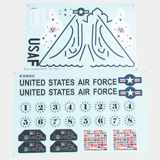64mm F-16  2024 Version - Decal Sheet (Thunderbird)