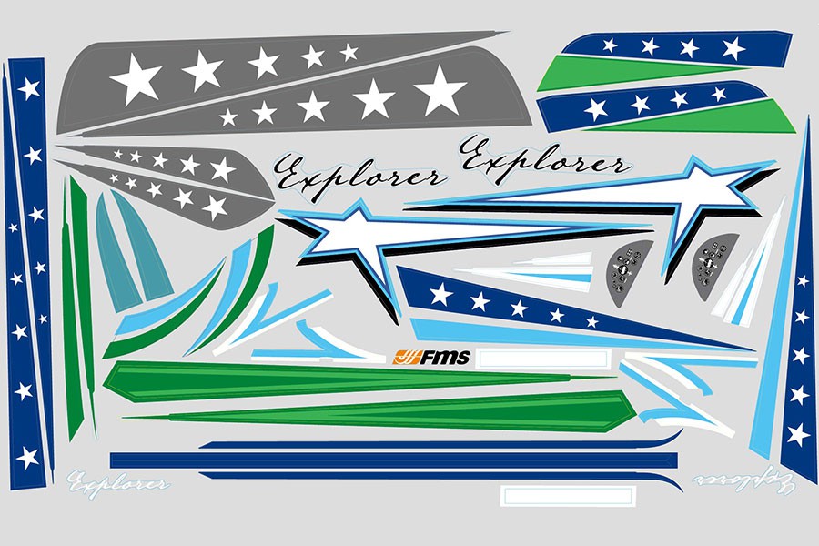 1100mm F3A - Decal sheet