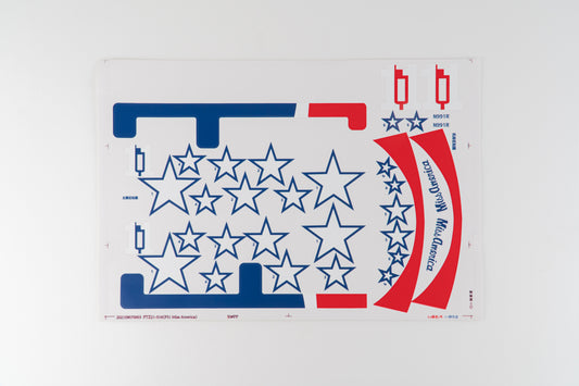 1100mm P51D Miss America - Decal sheet
