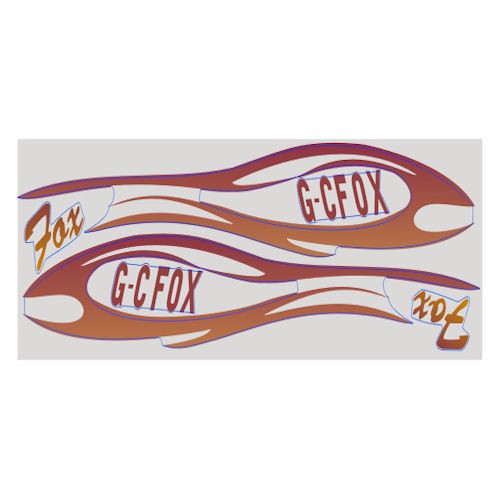 2300mm Fox - Sticker