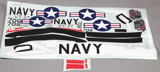 1400mm T-28D V4 Red - Decal Sheet