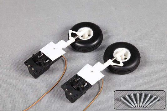 DISC.. Electric Retract (2pc) w/landing gear for Warbird F4U Grey