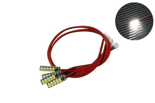 DISC.. White LED (JR 2-Pin flat connector) x4