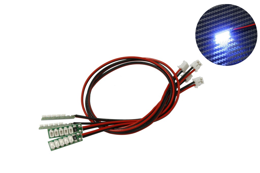 DISC.. Blue LED (JR 2-Pin flat connector) x4