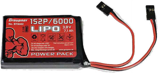 transmitter battery LiPo 1S2P/6000 TX