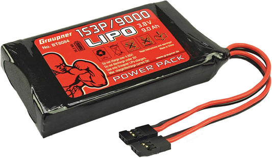 transmitter battery LiPo 1S3P/9000 TX