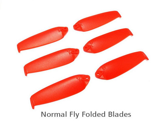 200QX Normal Folded Blade -Red (6 pcs, 3R+3L)