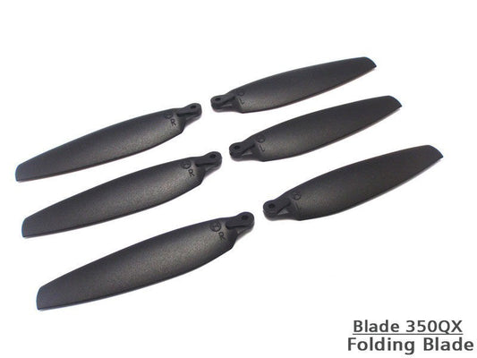 350QX  Foldable Blade -Black (6 pcs, 3R+3L)