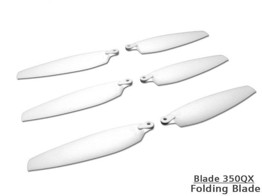 350QX  Foldable Blade -White (6 pcs, 3R+3L)