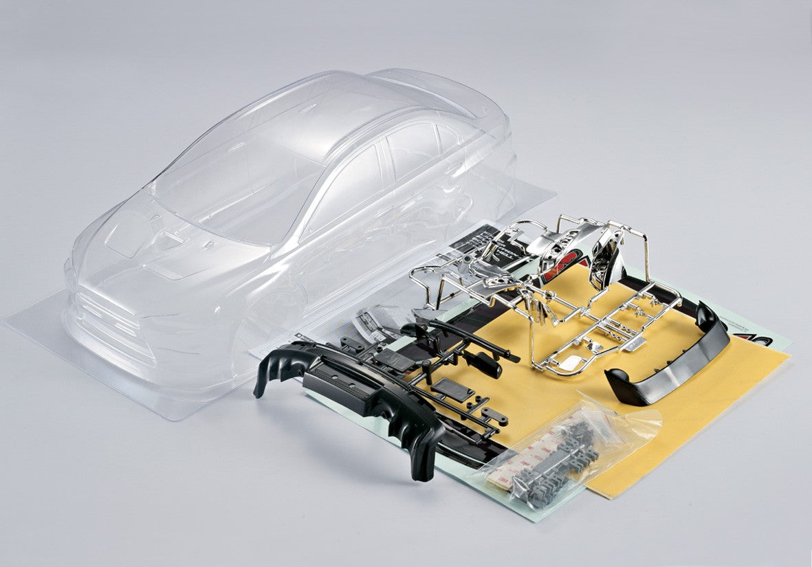 Mitsubishi Lancer Evo X 190mm, Clear Body, Kit all-in