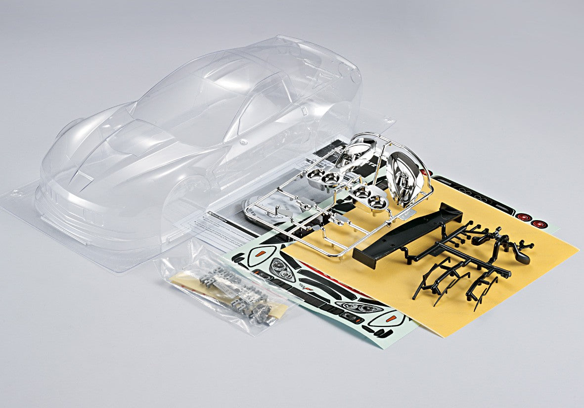 Corvette GT2 190mm, Clear Body, Kit all-in