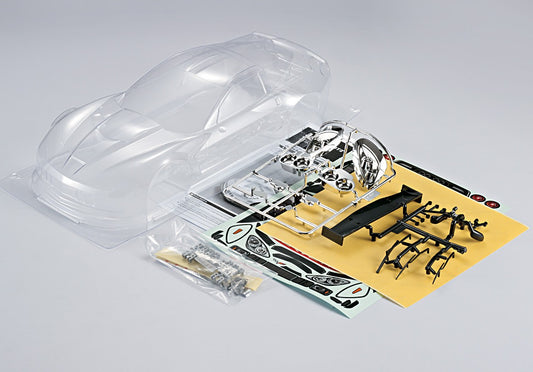 Corvette GT2 190mm, Clear Body, Kit all-in