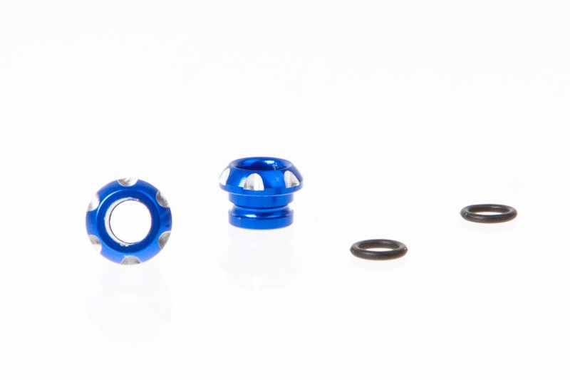 DISC.. LED Holder CNC Alloy for 5mm Light, Blue