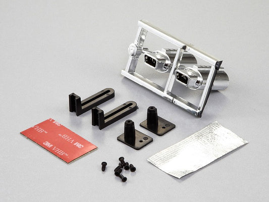 DISC.. Chrome exhaust set "Type-B" w/o LED